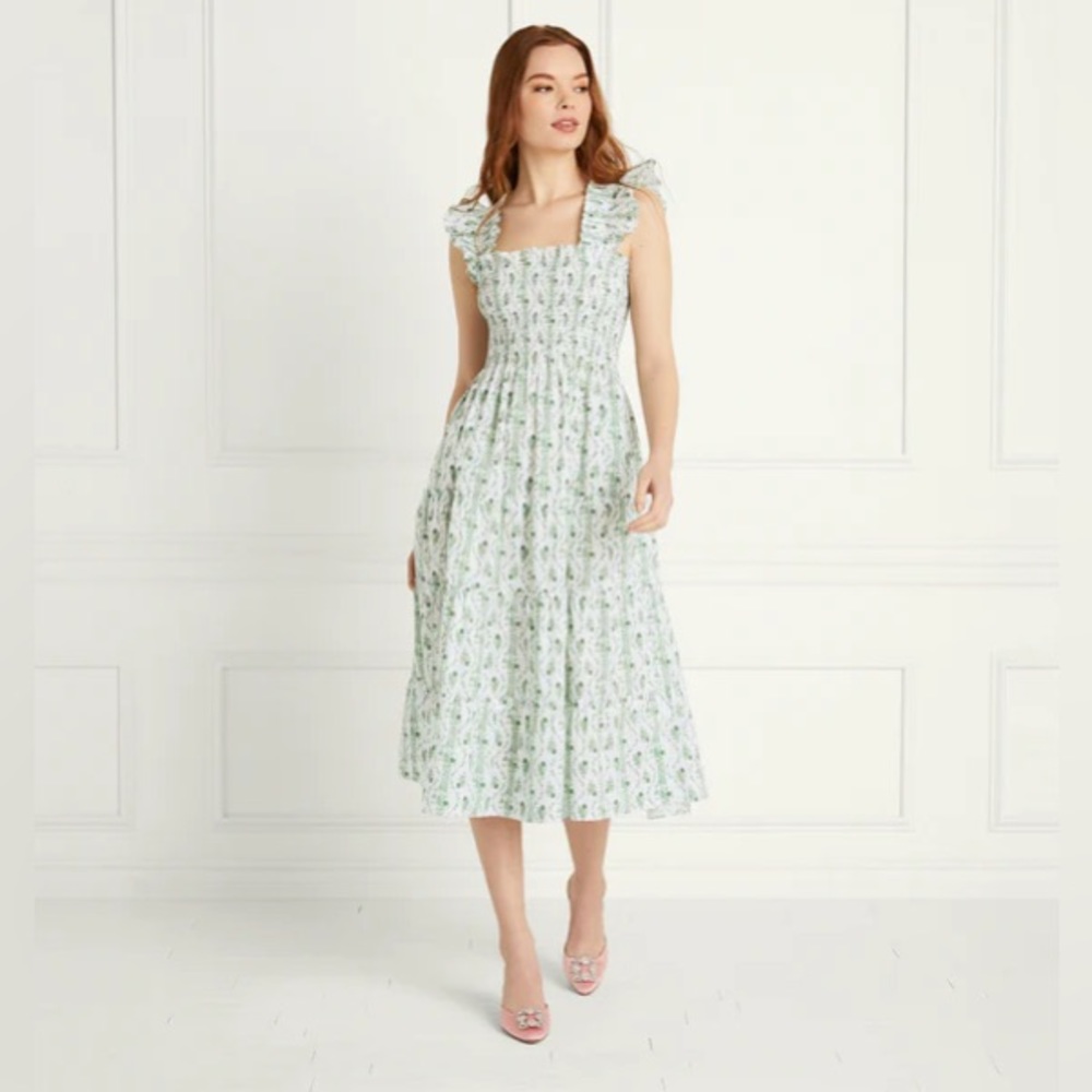 NWT Hill House green vine stripe Ellie, XXS
